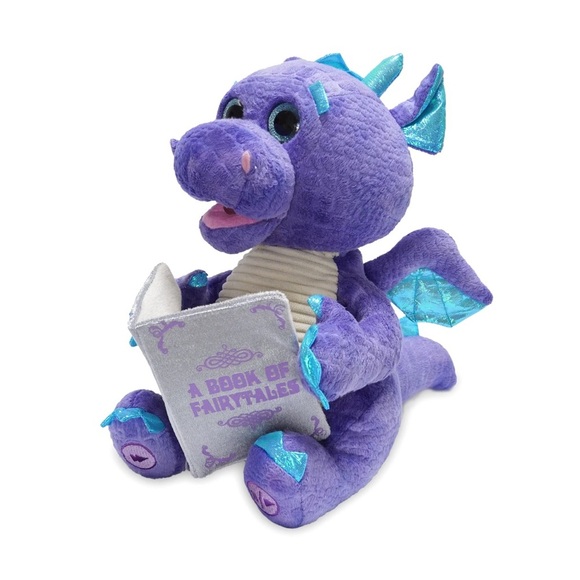 Charming Purple Dragon Plush with Book - Picture 9 of 10